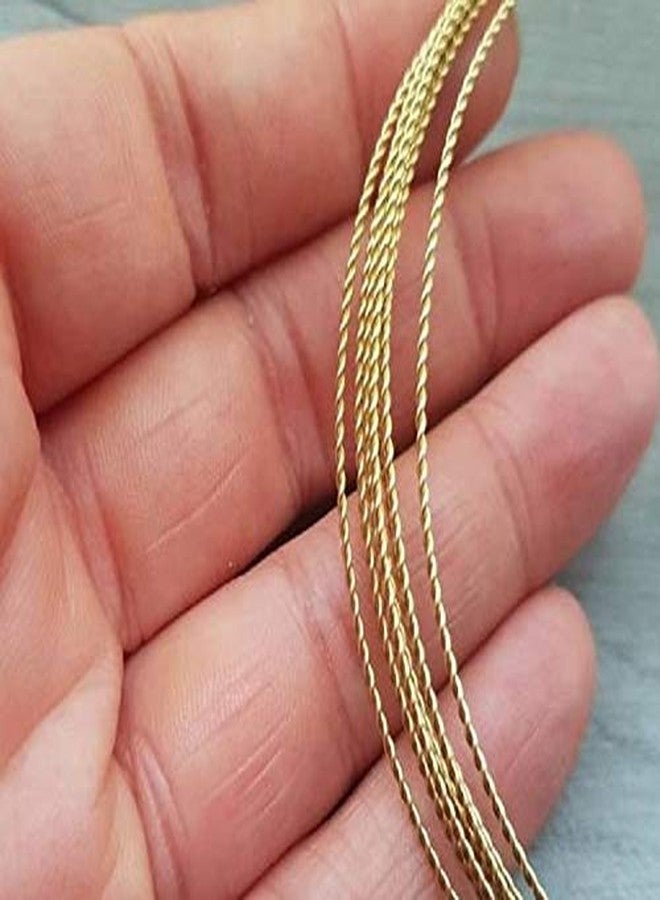 ART IFACT 9 Meters Brass Wire Twisted Wire - Golden Wire for Jewellery, Art, DIY Projects, Artistics Skill (24 Gauge) - Image 2